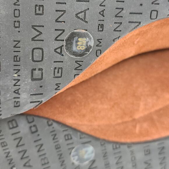 Gianni Bini rust suede tall slouchy knee high fringed boots 1" wedges 7.5 - Picture 6 of 7